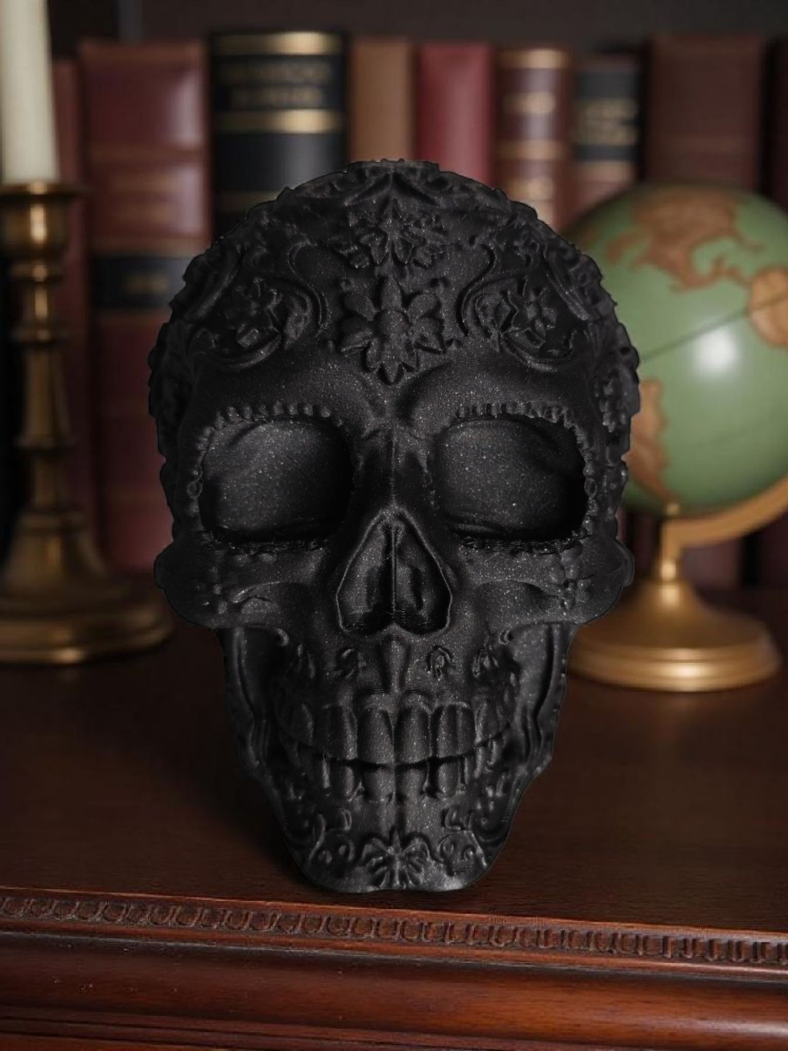 Ornamental Mexican skull — view 3