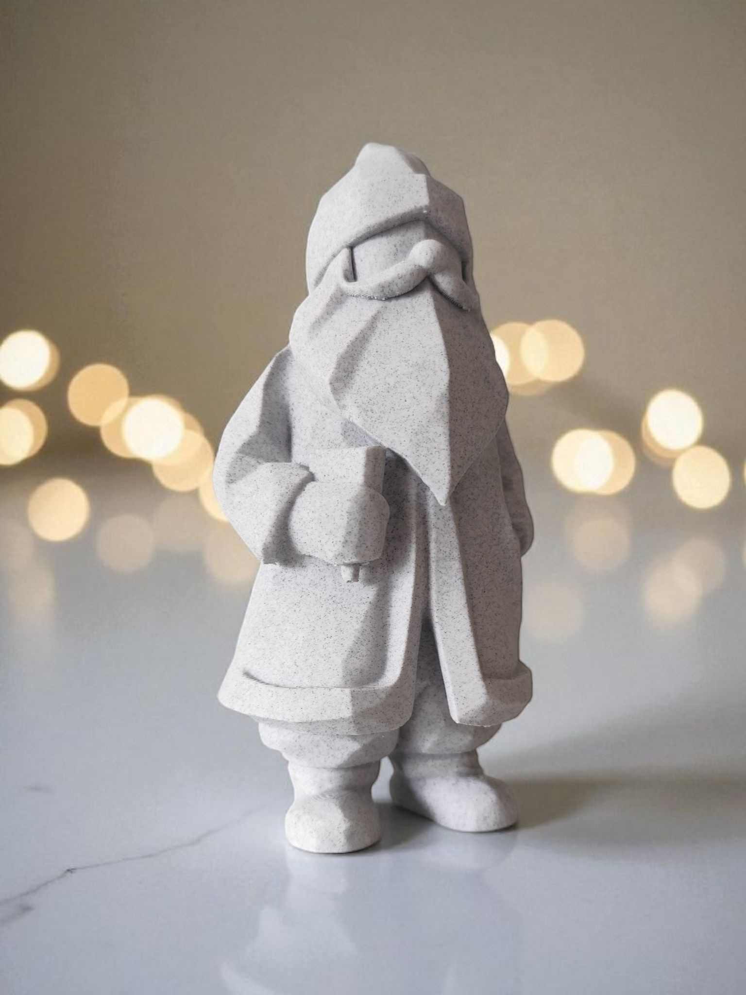 Minimalist Santa Claus figurine