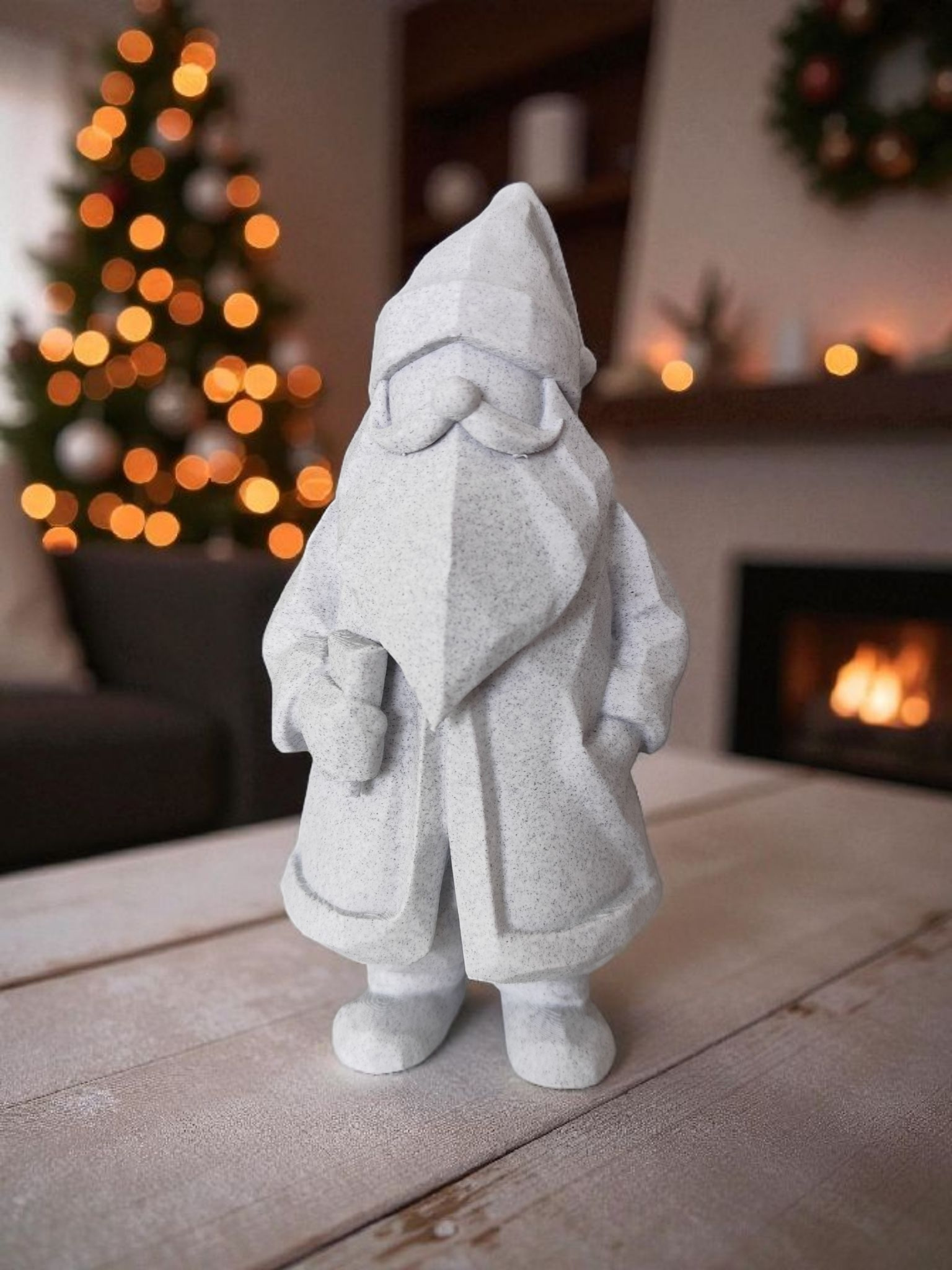 Minimalist Santa Claus figurine — view 2