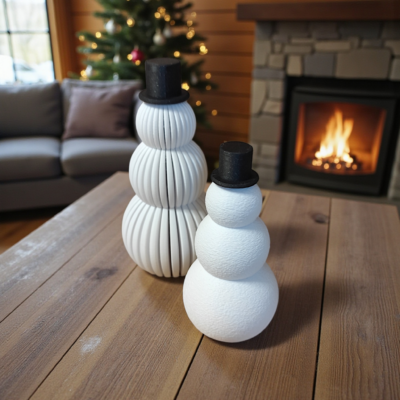 Ensemble bonhomme de neige minimaliste