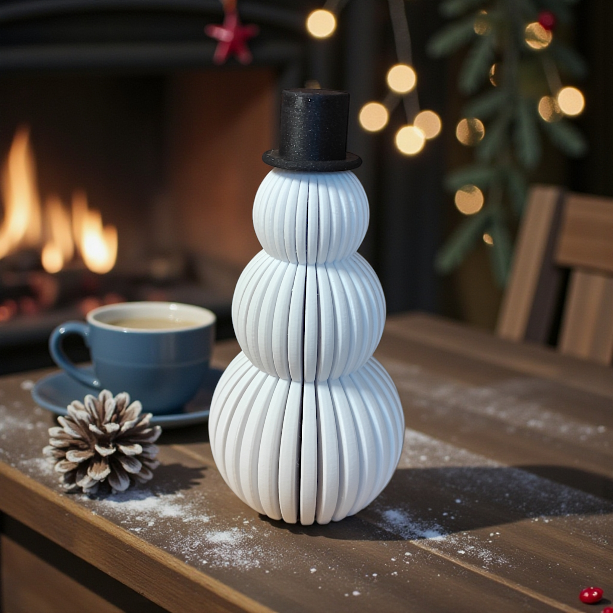 Minimalist snowman set — view 3