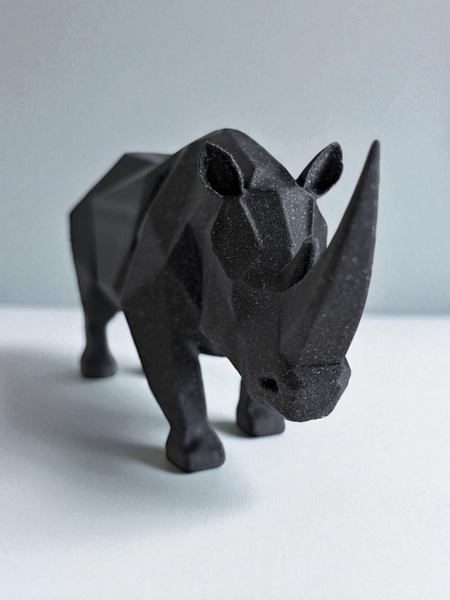 Low-poly rhinoceros — view 4