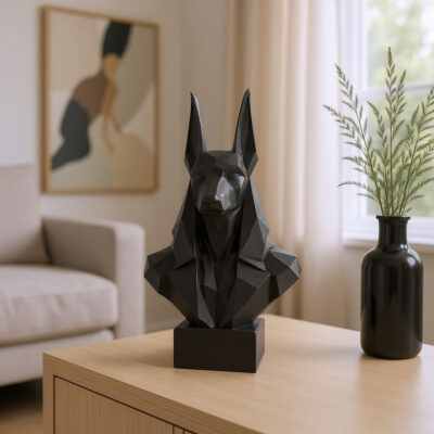 Buste Anubis low poly