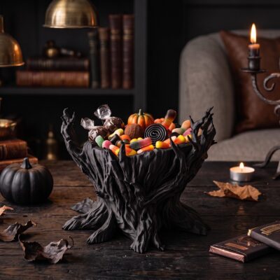 Bol à bonbons arbre hanté — Halloween