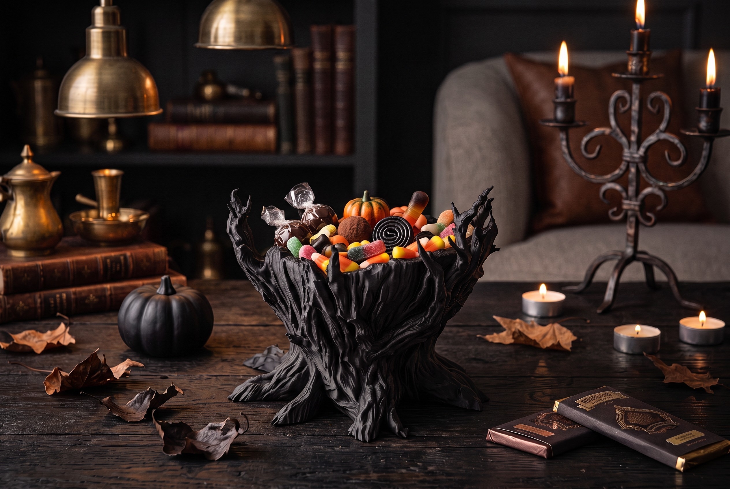 Haunted tree candy bowl — Halloween