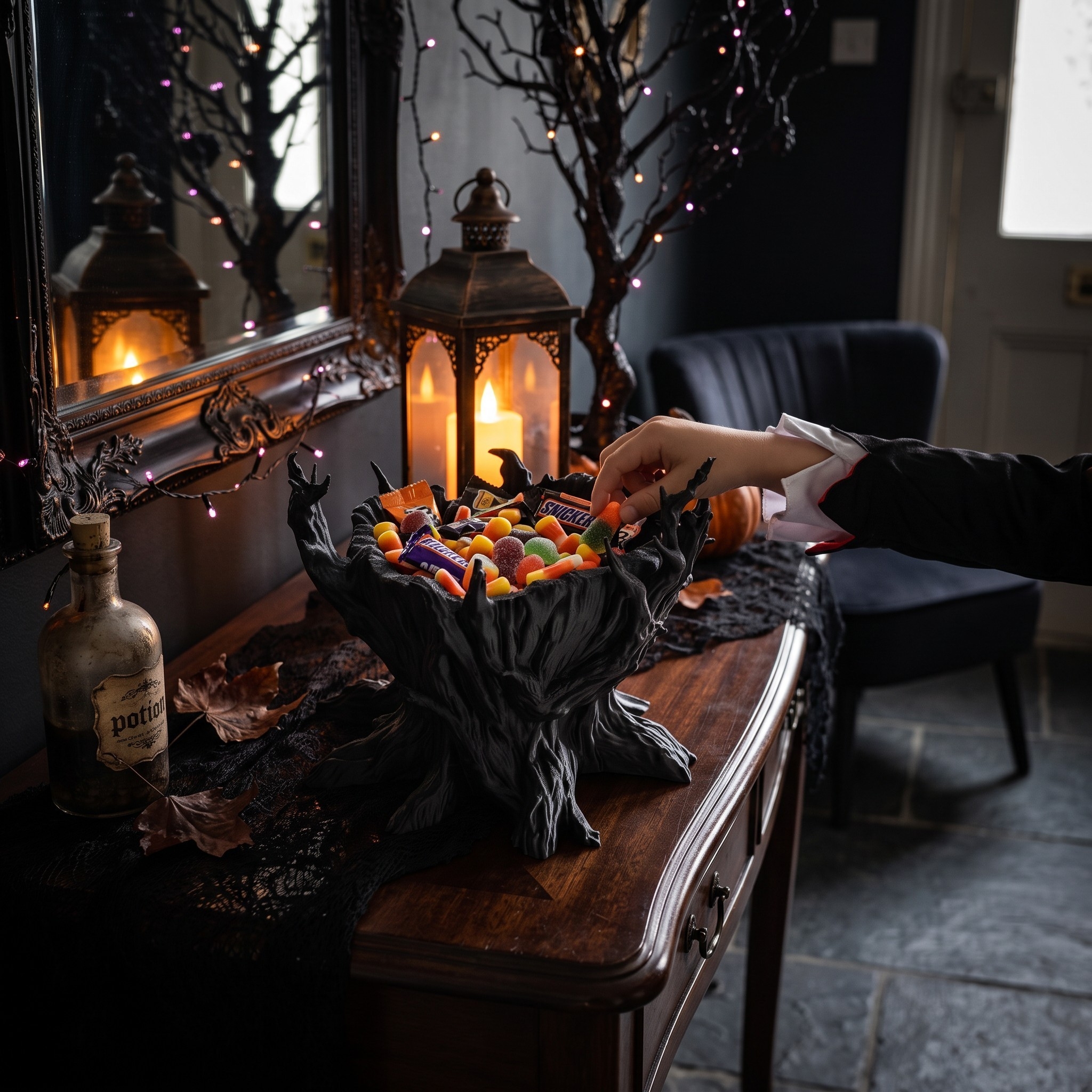 Haunted tree candy bowl — Halloween — view 3
