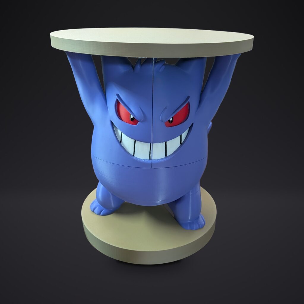 Table d’appoint personnage de jeu vidéo — projet « Vos idées, imprimées », Komplice3D