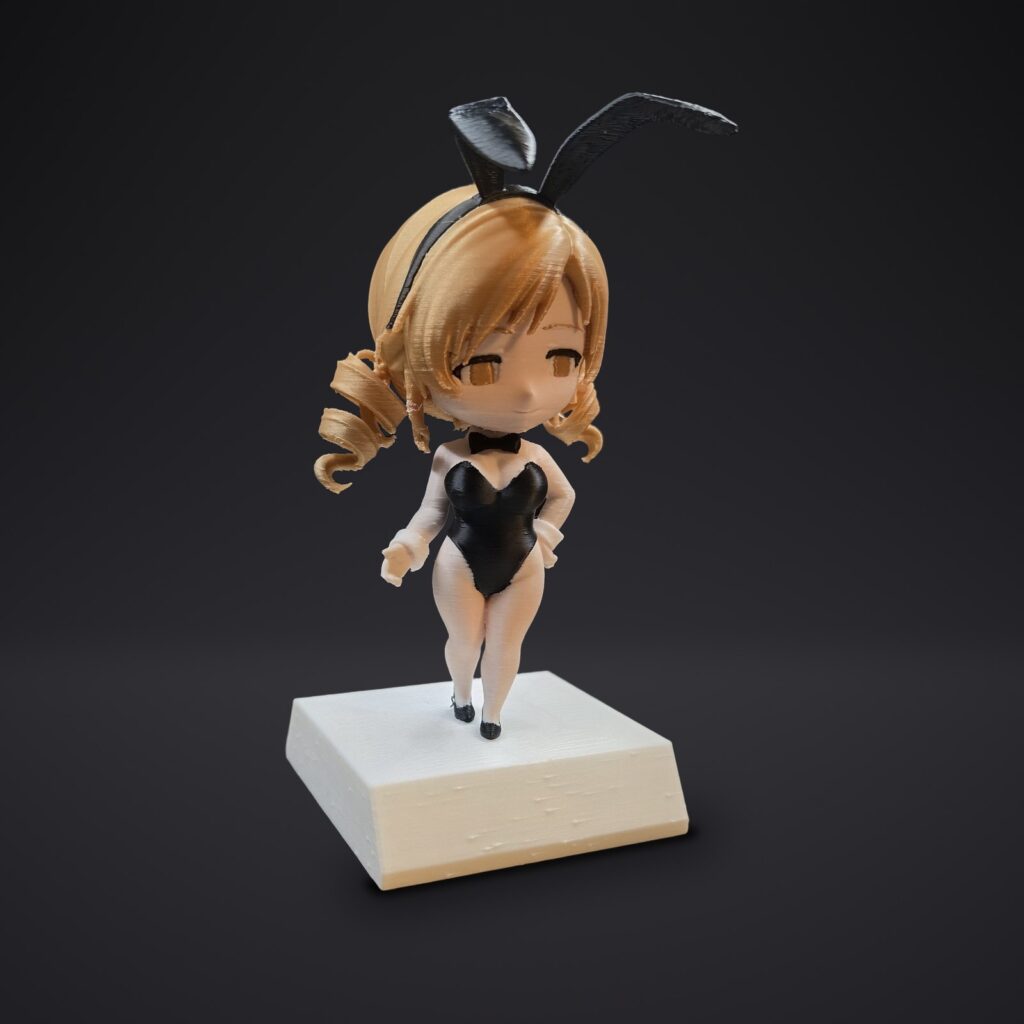 Figurine d’anime, 3/4 — projet « Héros de collection », Komplice3D