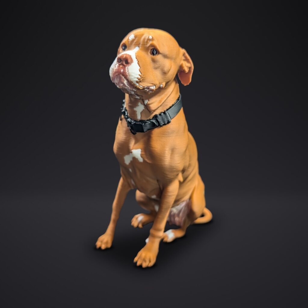 Figurine imprimée — projet « Regard fier », Komplice3D