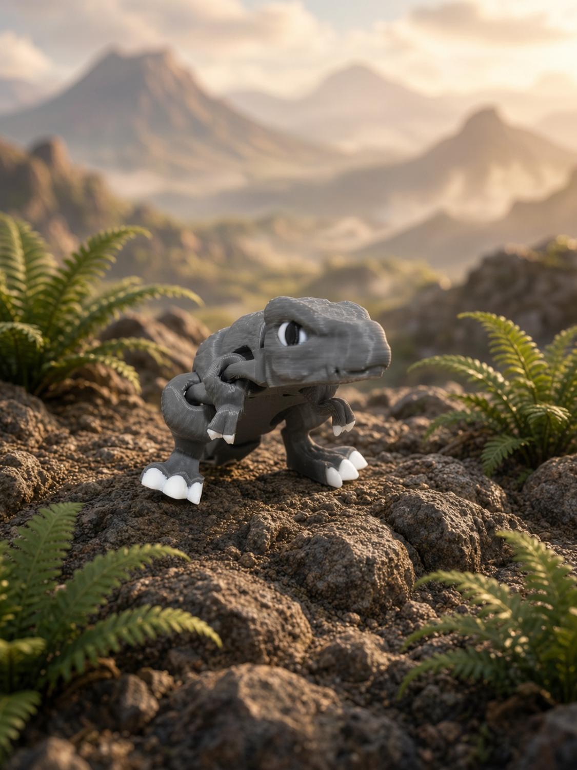 T-Rex articulé, impression 3D, photo 2