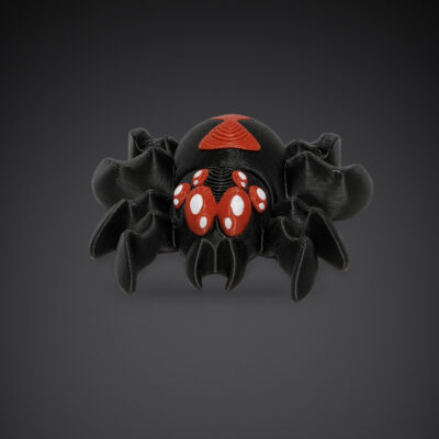 Araignée veuve noire articulée, impression 3D