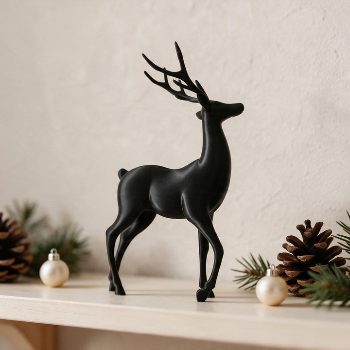 Minimalist Christmas deer, 3D printed, photo 2