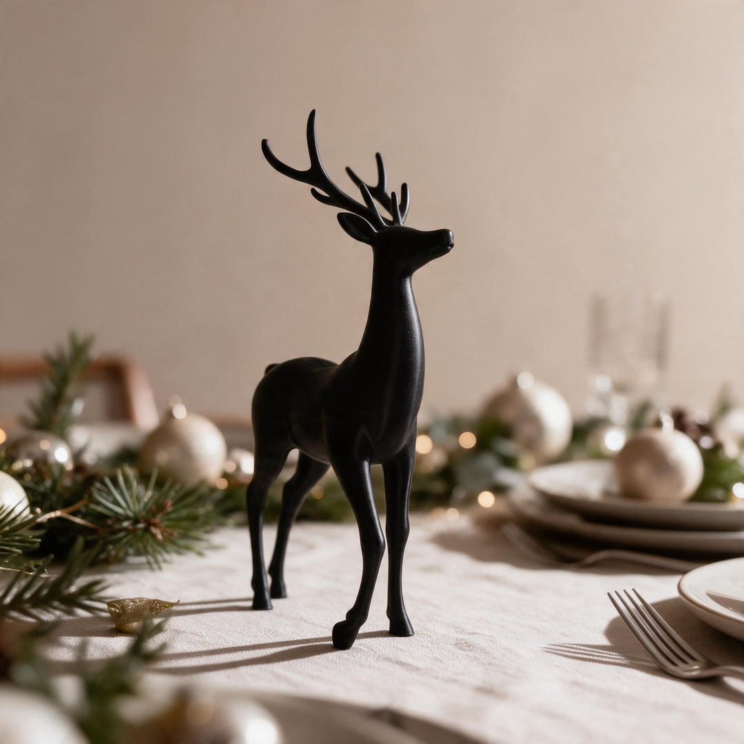 Minimalist Christmas deer, 3D printed, photo 4