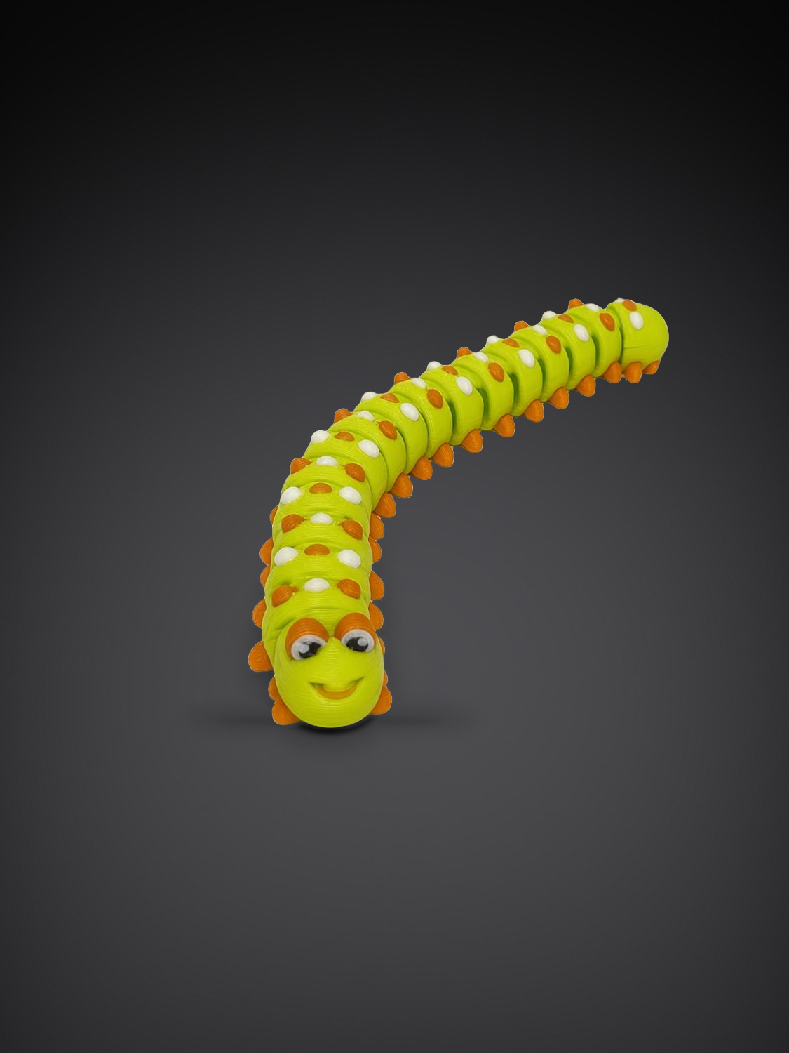 Chenille articulée, impression 3D