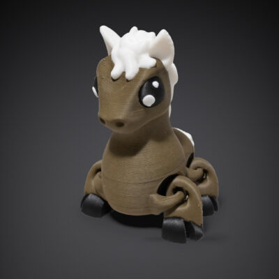 Cheval articulé, impression 3D
