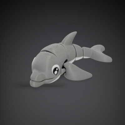 Dauphin articulé, impression 3D