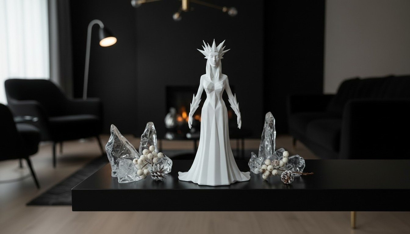 The Ice Queen (full body), 3D printed