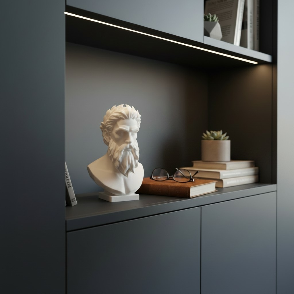 Modern Zeus bust, 3D printed, photo 4