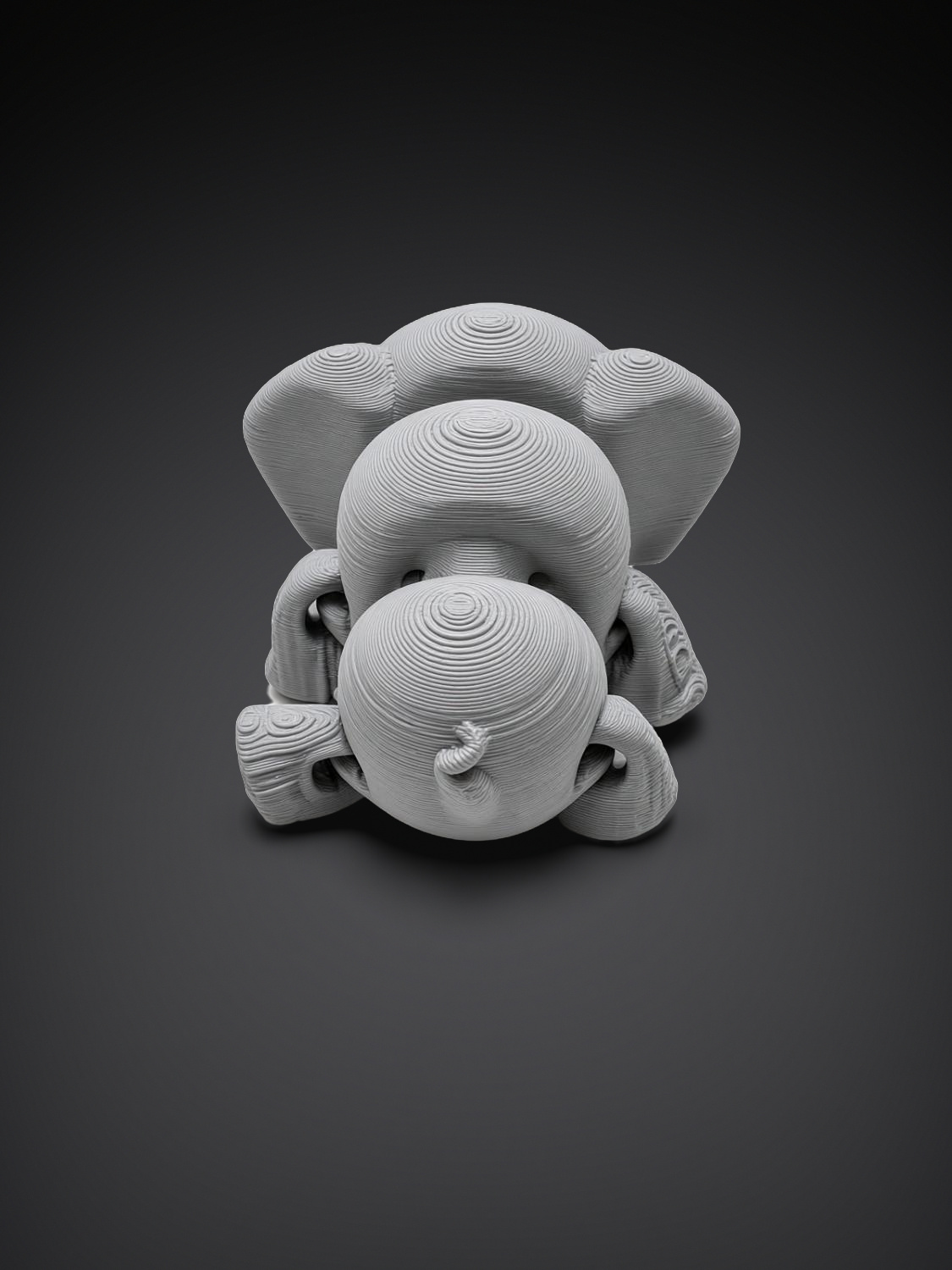 Éléphant articulé, impression 3D, photo 5
