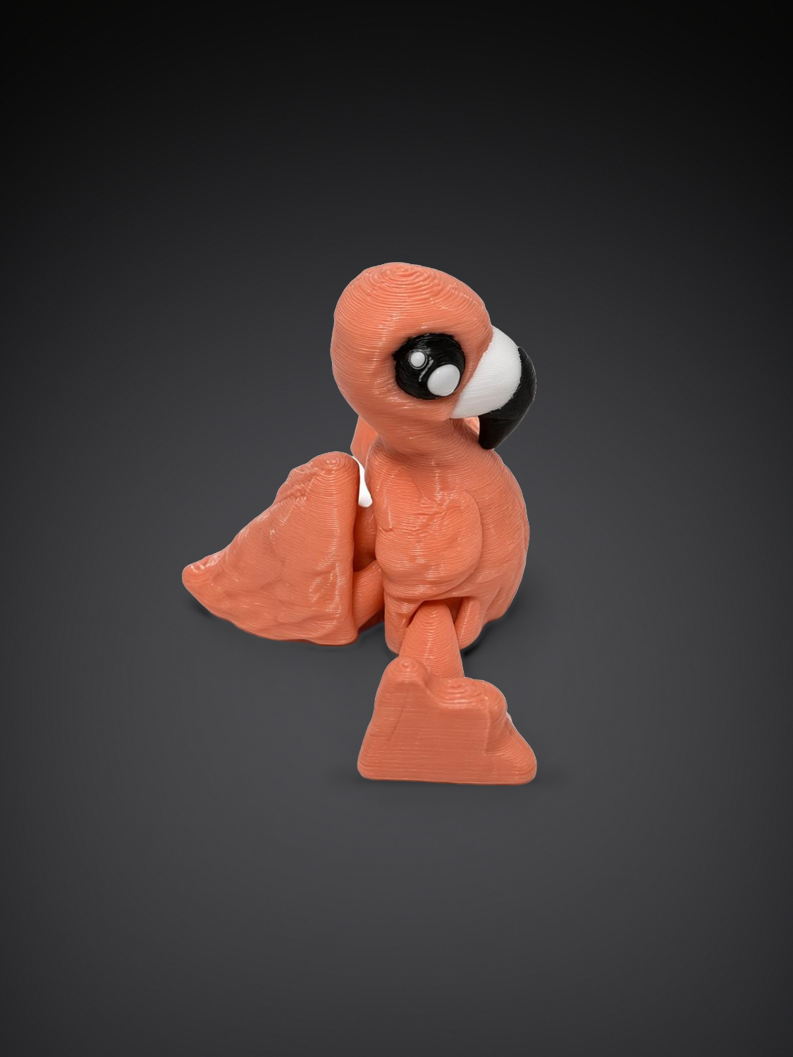 Flamant articulé, impression 3D, photo 3