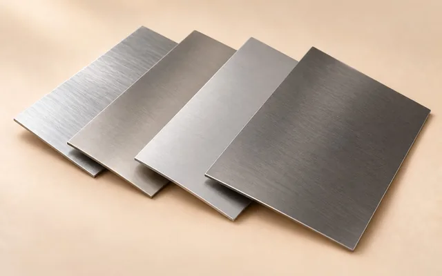 Plaques de métal brossé pour la gravure laser
