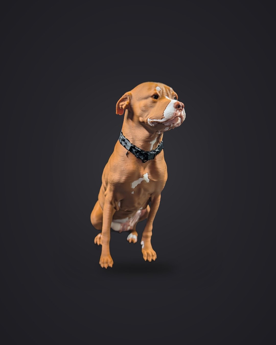 Figurine de pitbull imprimée en 3D d'après photo — Komplice3D