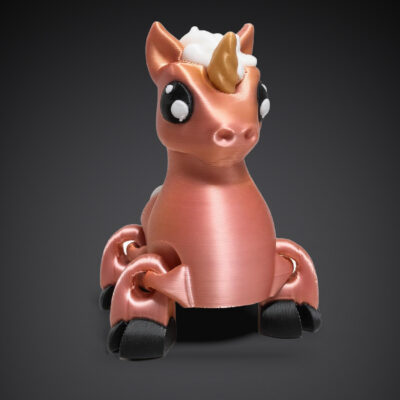 Licorne articulée, impression 3D