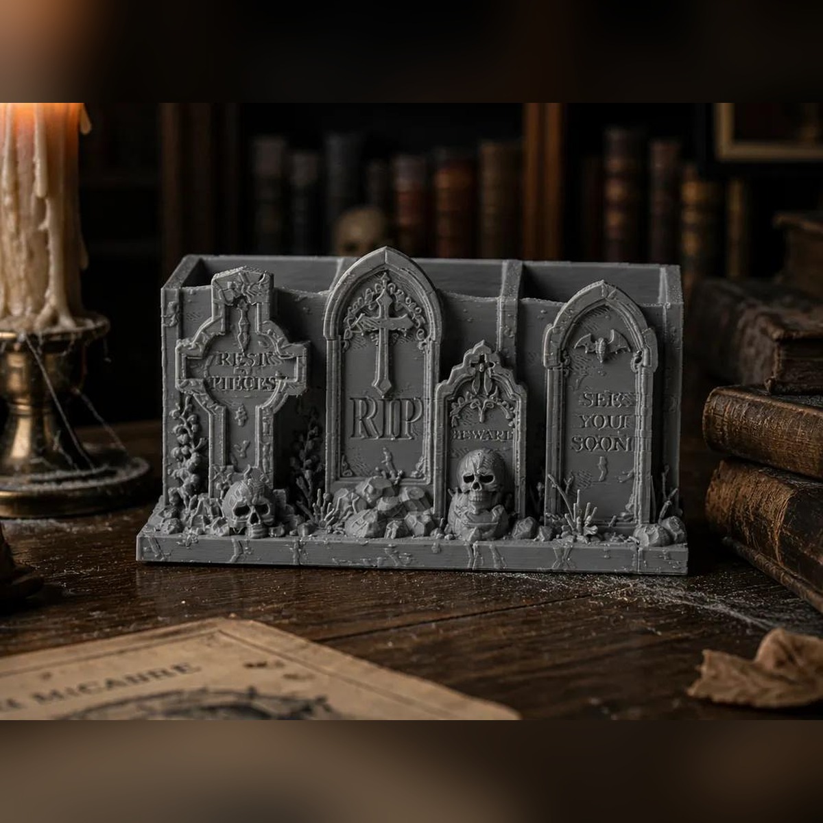 Organisateur pierres tombales – cimetière d’Halloween, impression 3D, photo 2