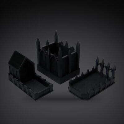 Organisateurs cathédrale gothique – ensemble de 3, impression 3D