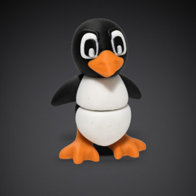 Pingouin articulé, impression 3D