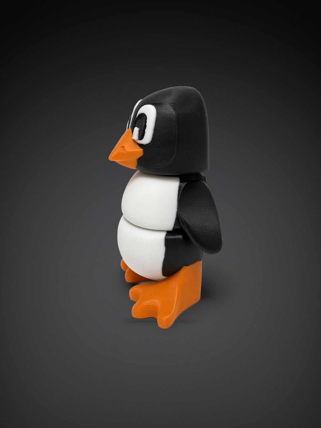 Pingouin articulé, impression 3D, photo 4