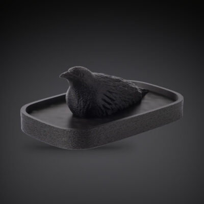 Plateau corbeau – vide-poche gothique, impression 3D