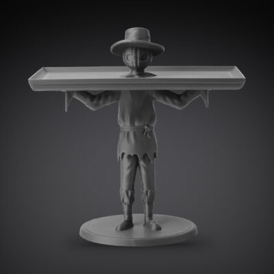 Plateau épouvantail – présentoir d’Halloween, impression 3D