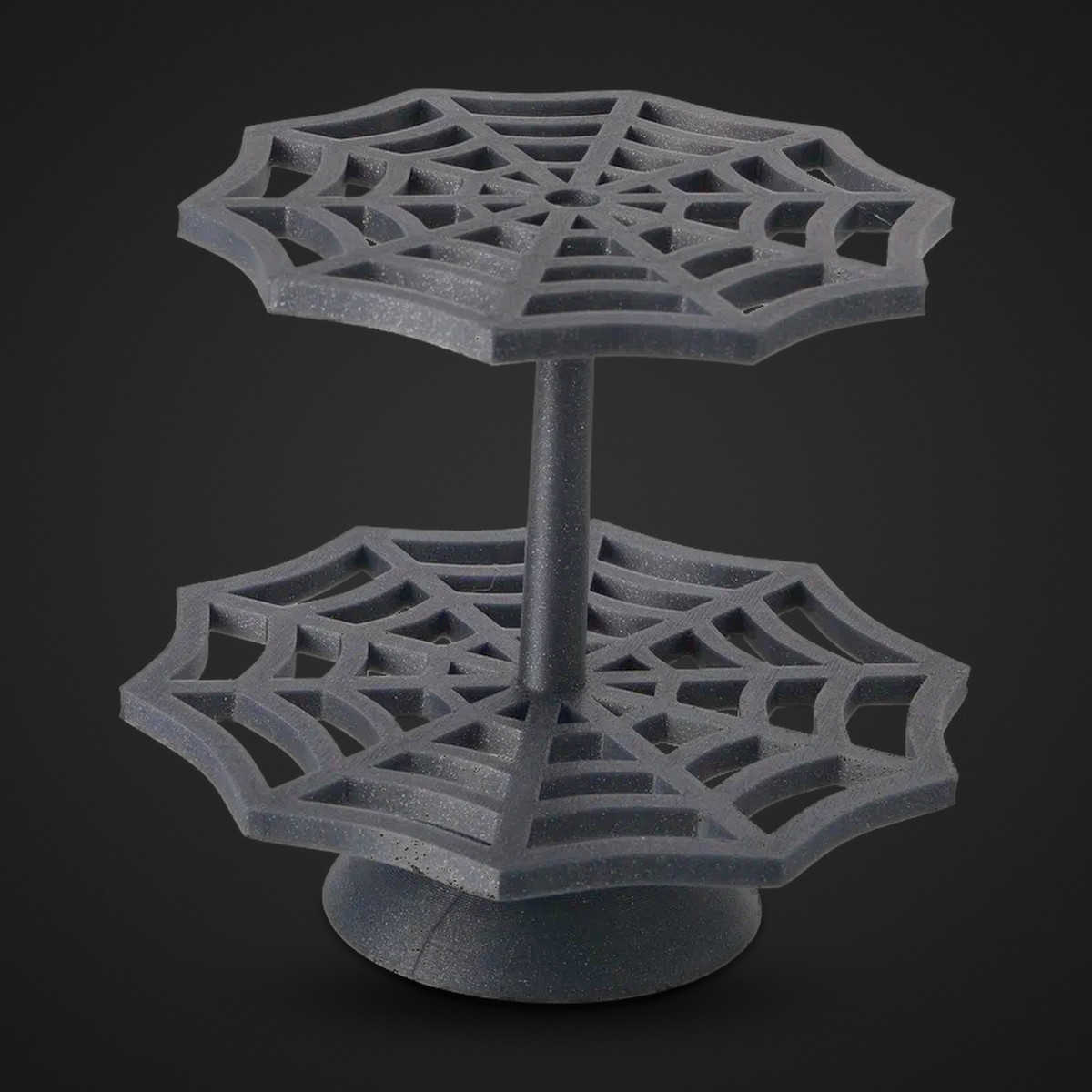 Présentoir à bonbons toile d’araignée – 2 étages, impression 3D