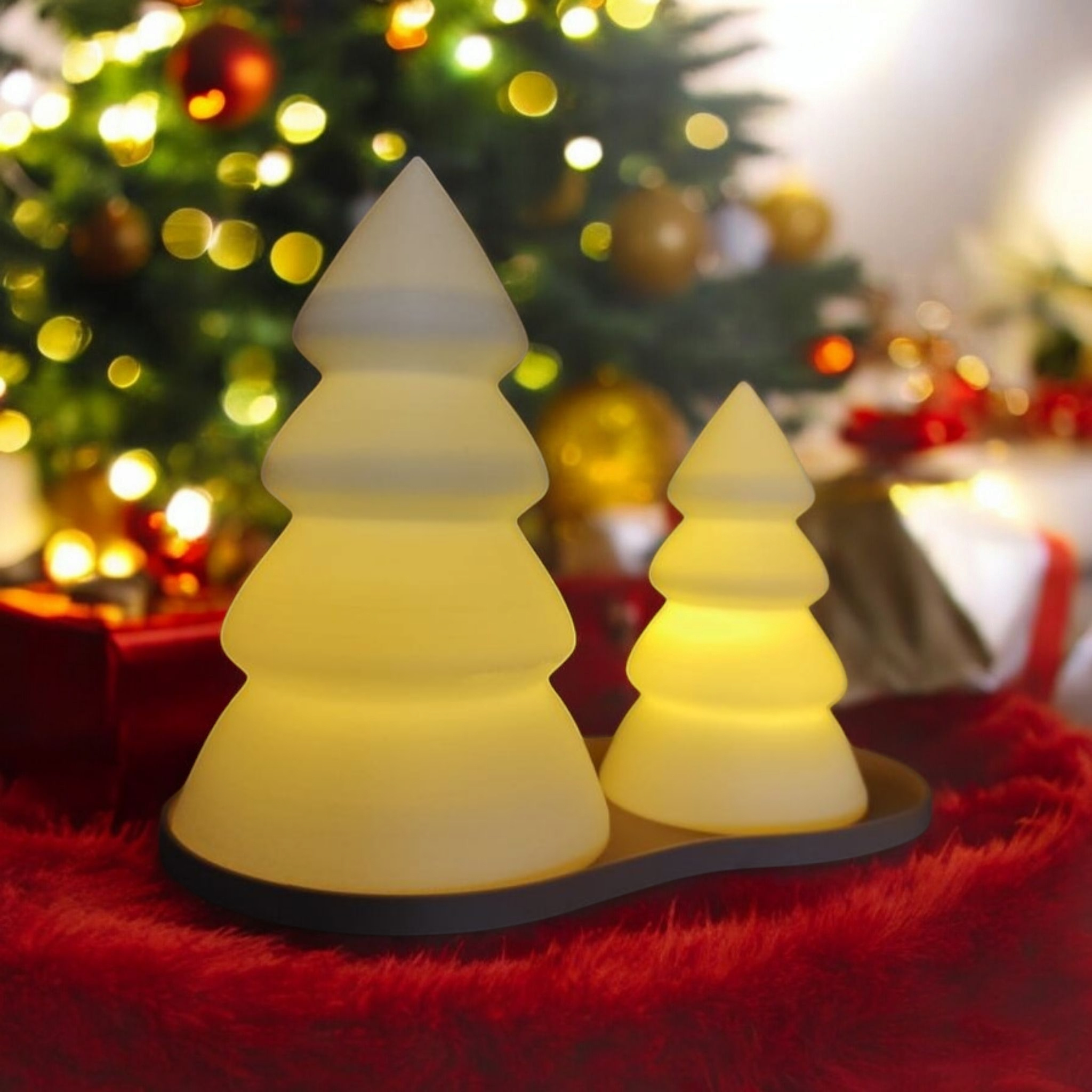 Christmas tree set with tray (LED) — view 2