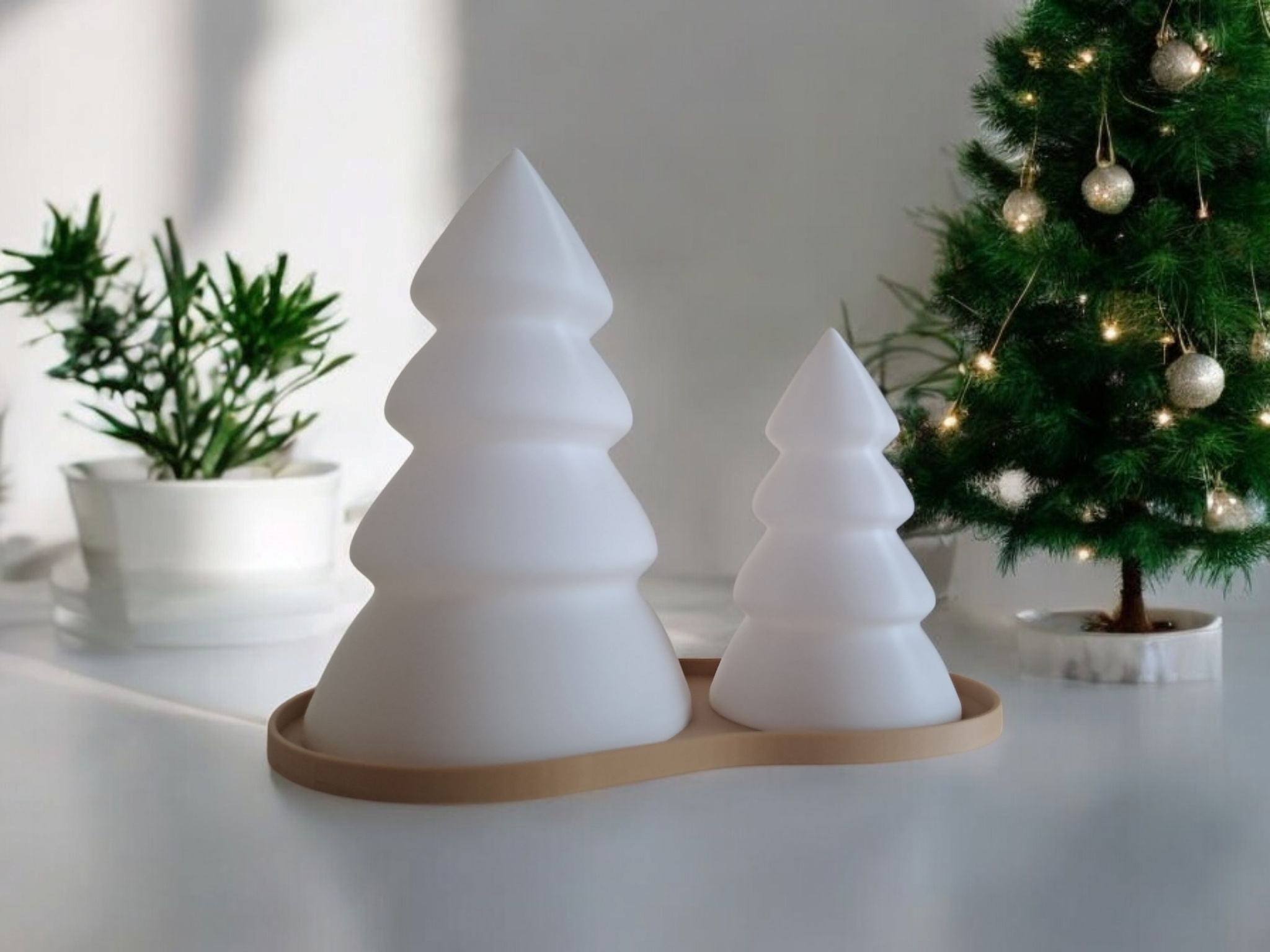 Christmas tree set with tray (LED) — view 3